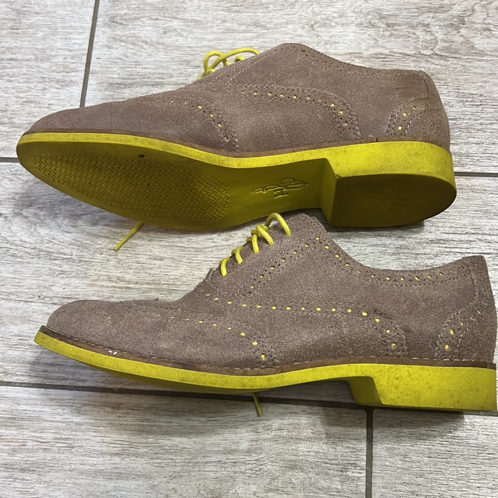 Cole Haan Tan & Yellow Oxford Shoes-6.5B - Picture 3 of 9